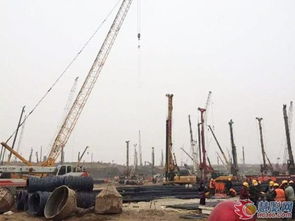 北京新機(jī)場(chǎng)現(xiàn)場(chǎng) 工程機(jī)械熱火朝天施工忙